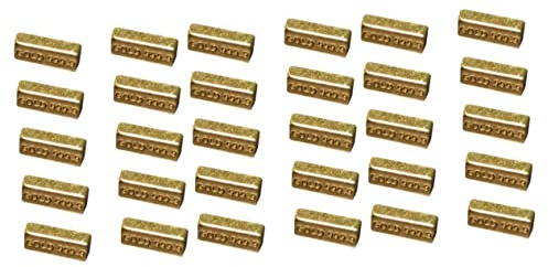 jojofuny Geschmückt 30 STK Mini-Goldstein Puppenhaus Ziegel Modell Tu So, Als Würdest Du Einen Spielen Goldziegel Prop Puppenhaus Miniatur-goldziegel Magnet Gefälschte Dekoration
