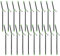 Fizdoqg Anti Tangle Boom 20 Stück Angel Zubehör Anti Tangl Boom mit Wirbel Anti Tangle Tube Tangle Boom Angeln für Karpfen-Angeln