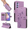 SRISHP Cover per Samsung Galaxy A54 5G, Magnetica Cover a Libro con Slot per Schede, Custodia in PU Pelle Portafoglio per Galaxy A54 5G, Viola