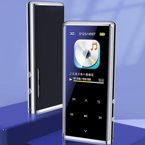 MP3 Player, Mini Music Player with Bluetooths 5.2, HD Noise Reduction, HiFi Sound, Single, FM Radio, MP3 MP4 Players Built in HD Speaker for Sport (32GB Memory)