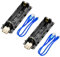 2 Pcs 18650 Lithium Li-Ion Akku Expansion Shield 5V-3V Micro USB Modul 600mA 3V/1A 5V/3A mit Ladekabel Kompatibel mit Raspberry Pi 3 Kompatibel mit ESP32 ESP8266 USB Kabel kompatibel mit Arduino