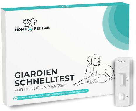 The Home Pet Lab Giardien Schnelltest Hund & Katze, Laborgeprüft, 5 Tests | Zur Diagnose bei Darmparasiten und Durchfall, Ergebnis in Minuten, laborgeprüfte Genauigkeit & vom Tierarzt bestätigt