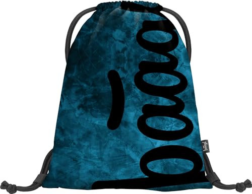 Baagl Turnbeutel für Mädchen und Damen - Schuhbeutel, Schule und Kindergarten Sportbeutel, Sportrucksack (Ocean)