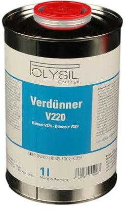POLYSIL 1K-Spezialgrundierung | Verdünnung | für Untergründe aus PP/EPDM | aktiviert & grundiert in einem Arbeitsgang | kein Tempern, Schleifen oder Primern notwendig! (1 Liter/Verdünnung V220)