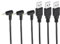 PATIKIL Cavo Alimentazione Jack Cilindrico Usb a Dc 2,5x0,7 mm 3 Piedi, 3pz Cavo Ricarica Adattatore per Cavo 24Awg per Ventole, Altoparlante, Lampada Tavolo, Nero