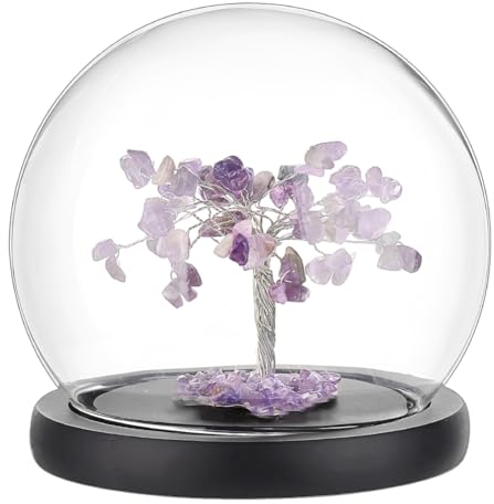 PH PandaHall Glas-Display-Kuppel-Cloche, 13.5cm Glasglocke Kuppel Deckel für dekorative Gläser Vitrine für Blumenaufbewahrung Haus Weihnachten Party Gunst Dekoration