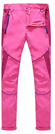 Pantaloni cargo da uomo, leggeri, antivento, resistenti all'abrasione, impermeabili, da trekking, ad asciugatura rapida, comodi, traspiranti, in tinta unita, Colore: rosa., L