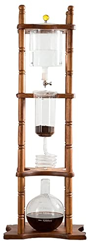 GUOQDAMI Manuelle Kaffeemaschine Creative Cold Brew Kaffeemaschine, 3L/101oz Eisfilter-Kaffeemaschine 25 Tassen, leicht zu reinigende Siphon-Kaffeemaschine für das Home Office
