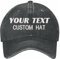 MIMAYIN Personalisierte Baseball Cap Basecap mit Wunschtext Verstellbare Reine Farbe Baumwolle Baseballmütze Sport Visier Hut für (DE/NL/SE/PL, Alphanumerisch, Einheitsgröße, Dark Grey)