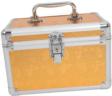 FOMIYES Tool Organizer Portable Toolbox Metal Tool Case Large Capacity Storage Box Aluminum Alloy