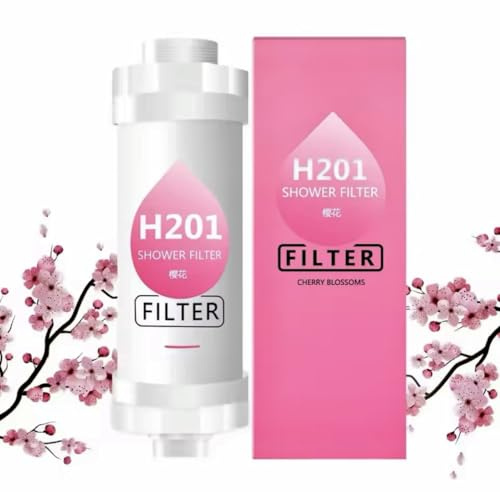 Filtro doccia con aroma e vitamina C, migliora la salute della pelle e dei capelli (aroma di ciliegia)