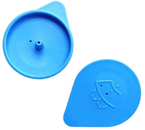 Yuiturt 2Pcs Wiper Wash Reservoir Cap, Windscreen Washer Bottle Tank Lid for Nissan Micra Note K12 E11, Car Windshield Wiper Fluid Reservoir Plastic Cover, Screen Washer Cap, OEM 28913AX600