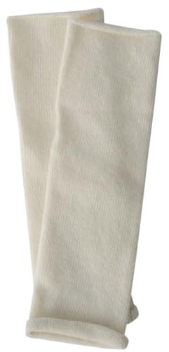 FosterNatur, Armstulpen Stulpen mit Daumenloch, 100% Wolle (Merino) (Natur)