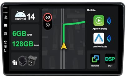 [6G+128G] IPS 9 Android 15 Autoradio Für FIAT Ducato/Peugeot Boxer/Citroen Jumper 2006-2022 mit navi Octa Core-[Eingebauter CarPlay/Android Auto/DSP/Mirror Link/GPS/360 Camera/Bluetooth 5.0/WiFi/USB