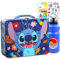 Disney Stitch - Set di contenitori per il pranzo in latta per la scuola, con scatola per il pranzo Stitch, bottiglia d'acqua, adesivi, altro ancora, contenitore per il pranzo Lilo e Stitch per bambini