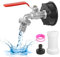 IBC Tank Zubehör, IBC Tank Auslaufhahn 1000l Wassertank Zubehör Auslaufhahn, 3/4 Zoll IBC Auslaufhahn IBC Container Zubehör mit IBC Adapter Kappe für Wassertank Wasserhahn