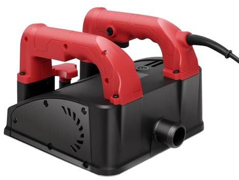 Levkitch Smerigliatrice per muri,1200w Pialla Elettrica Levigatrice per Calcestruzzo,Profondità 1-4mm,Larghezza Fresa 160mm,Fresa Elettrica da Parete