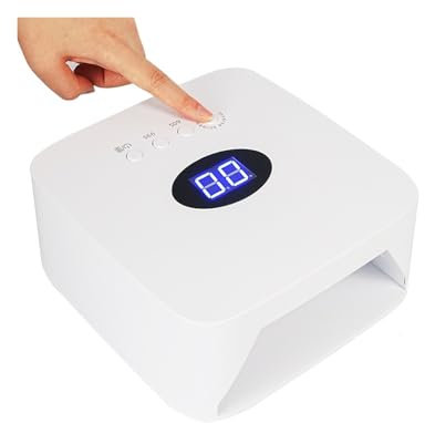 HPHPH Lampada UV LED Unghie, 54W LED Lampada UV for Unghie Ricaricabile for Unghie Gel Polish Dryer Machine UV Light Nails Manicure Professionale Senza Fili,per la casa e Il Salone di Bellezza