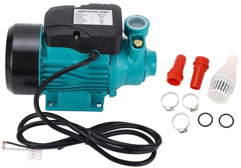 Elettropompa Acqua Trasferimento, Pompa Solare Acqua 12v 24v, Pompa Autoadescante 35 L/min 25 M, Elettropompa Solare Silenziosa per Irrigazione Pozzi Poco Profondi Trasferimento