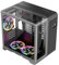 1st Player RT5 ARGB Micro ATX Black PC Gaming Case - Dual Chamber, Digital Display and Curved Panoramic Tempered Glass (3 x ARGB Fans Pre-installed)