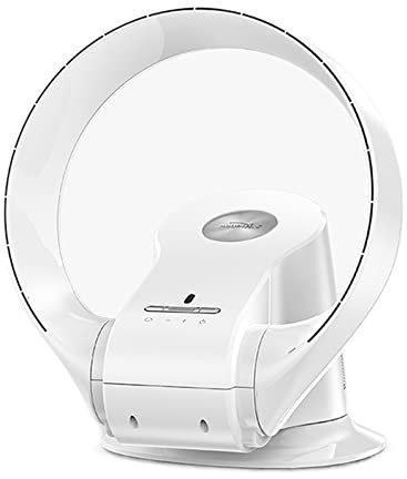 Bladeless Wall mounted Fan with Remote Control and Timer Electric Desk Fan with 8 speed Wind Speed 120° Angle Adjustment 80° Swing Air Supply White Color and Energy Efficient