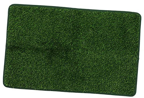 ibasenice Matte Hunde PIPI Pad Gras Kunstrasen Haustier Welpen Töpfchentraining Pisspads Hundegras Hundepflege Pads Hunde PIPI Pad Wohnung Gras Pissmatte Hundegras Pissmatten Grün Oder