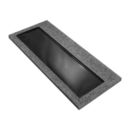 Plateau À Thé Kung Fu Plateau à thé en ébonite naturelle, for usage domestique, service à thé Simple, Type de Drainage de bureau moderne, grande Table à thé Plateau De Salon De Thé(60x40x3cm)