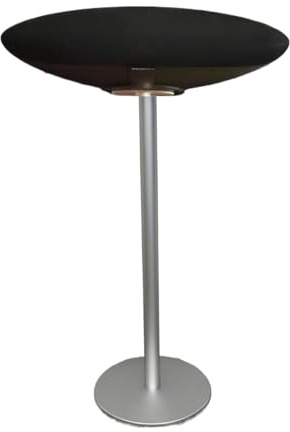 Supports d'enceintes compatibles ave cenceintes Bowers & Wilkins Zeppelin génération 1， génération 4,Aluminium,Cordon Alimentation dissimulé (Zeppelin 4e génération Béquille Argent)