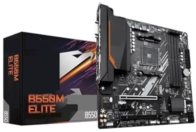 B550M ATX Motherboard, Socket AM4, Ryzen 3000/4000/5000 Series CPUs, Dual DDR4, SATA3, M.2
