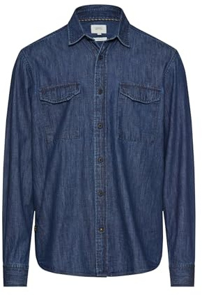 camel active Herren Langarmhemd in Jeans Optik