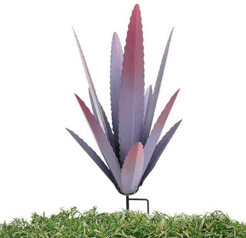 Genérico de jardín de Agave de Metal | Planta de Estatua de jardín de Flores de Metal DIY,Estacas Decorativas para el Jaŕdín del hogar, Plantas de Mețal para decoración al Aire Libre para Exteriores