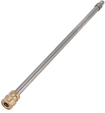 VELATEMOR Universal 1/4 Inch Pressure Washer Extension Bar High Grade Stainless Steel Ideal Choice for Professional, Perfect Combination for Pressure Washing Machine 40.5cm