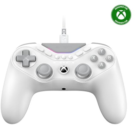 GameSir Tarantula Pro Manette Esports filaire pour XBOX & PC | 9 boutons remappables, 1000Hz sur PC, sticks TMR, gâchettes Hall Effect, contrôle gyroscopique & RGB