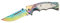 Herbertz Rainbow, Liner Lock, Beschichtung in Rainbowoptik, Kunststoffschalen, Clip Einhandmesser