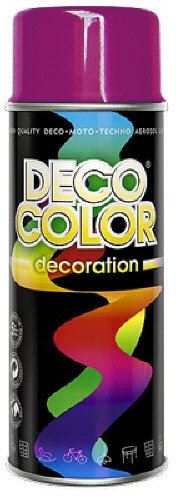 Deco Color DC Lackspray glänzend 400ml nach RAL freie Farbauswahl (verkehrspurpur glanz RAL 4006)