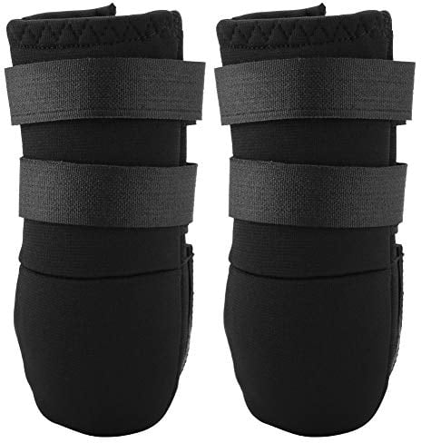 Garosa 2 Stücke wasserdichte Hund Schuhe Outdoor Laufen Regen Stiefel für Haustiere Labrador Husky Schuhe für Mittelgroße Hunde Robuste Anti Slip Sohle und Skid Proof(L)