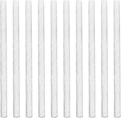 EBaokuup 20 Pcs Long Life Fiberglass Replacement Wicks,10'' Lighting Torches Wick,Citronella Wicks for Bottles,Indoor Decor and Outside Lanterns and Oil Lamps