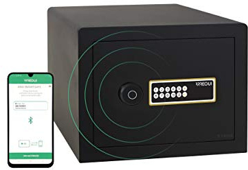 ARREGUI AWA 220740 - Caja fuerte inteligente, para colocar, Smart Safe, apertura con código electrónico, gestión a través de la aplicación móvil, compatible con Amazon Alexa, 27 x 38,5 x 32,5 cm, 23 L