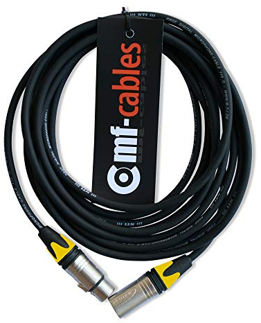Câble XLR 3 pôles DMX AES/EBU 110 ohms Jaune 50 m