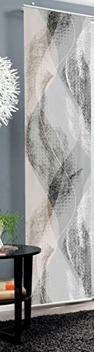 wohnfuehlidee Schiebevorhang Deko Blickdicht Amara, Farbe Stein, Größe BxH 60x245 cm
