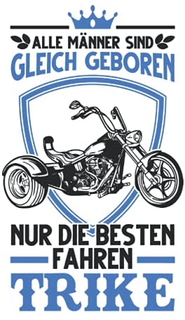 Triker Notizbuch: Trike Triker Biker Dreirad Trikefahrer Geschenk / 6x9 Zoll / 120 gepunktete Seiten Seiten