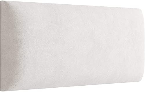 MartHome 3D Wandpaneele Gepolstert, Dekorationspaneele, Wandkissen - Wandverkleidung Wandpolster Wanddeko 3D Wandkissen Polsterpaneel - Einfache Installation (Creme 01, 50 x 30)