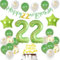 Grün 22. Geburtstag Dekoration frau ,Grün Tortendeko Geburtstag 22 Jahre mann,22 Geburtstag frauen mann Party Deko,Tortendeko 22. Geburtstag Männer frauen,Geburtstagsdeko 22 Jahre mann