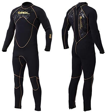 Areyourshop Neoprenanzug Herren 5mm Warm Neopren Full Wetsuit Neoprenanzug für Surfen Spearfishing Schnorcheln Kanufahren TaucheranzüGe