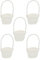 Happyyami 5 STÜCKE Kleiner Wicker Rattan Korb mit Griff Hochzeit Mädchen Korb Handgewebt Oval Lagerkorb Osterkorb Party Decor