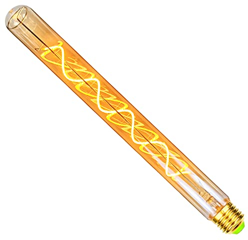 TIANFAN Vintage Led Birnen Lange Reagenzglas Led Birne 4W Dimmbare Spirale Filament Led Birne 220-240V E27 Dekorative Glühbirne (300mm)