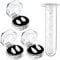 3 Pairs Vampire Teeth Halloween Party Cosplay Prostheses Prop Decoration with Pellets Glue for Halloween Costume Party Favours