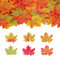 Tucireat Autunno Foglie 300 Pezzi Foglie Autunnali Decorative Foglia di Acero Artificiale 6 Colori Misti per Decorazione Foglie Autunnali Finte Artificiali per Matrimoni Feste artistiche Fai da Te