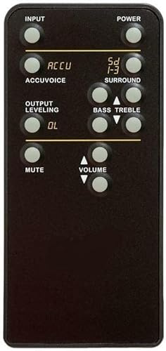 NTQinParts Remote Control Controller Replacement for ZVOX SoundBase 440 28 SoundBase TV Speaker