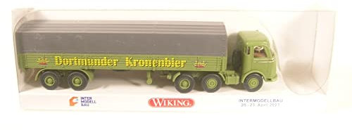 Wiking Mercedes-Benz LPS 333 Pritschensattelzug Dortmunder Kronenbier Sondermodell Intermodelbau 2023 1:87